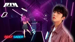 [Beat Saber] P1Harmony Doom Du Doom - 90.8%  Expert+ SS Rank! [Full Body Tracking]