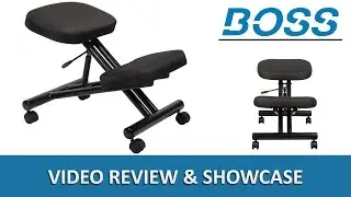 Ergonomic Kneeling Stool / Kneel Office Chair - Boss B248 - DigitalBuyer.com