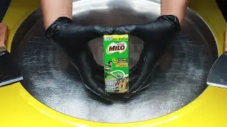 ASMR Ice Cream - How to Make Nestle Milo to Ice Cream Rolls