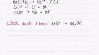 16.5 Strong Bases, Weak Acids, and Weak Bases