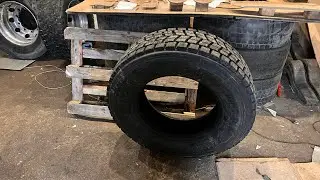 The result of the blown wheel.