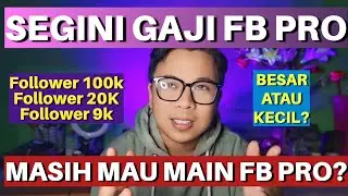 BERAPA GAJI FACEBOOK PRO‼️ FOLLOWER 100RBAN, 20RBAN, 9RBAN✅️