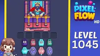 Pixel Flow Level 1045 Solution Walkthrough