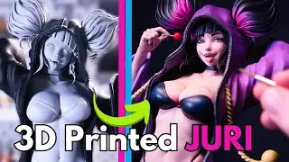 3D Printed JURI wearing her Pajamas | Street Fighter 6