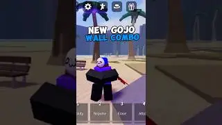 NEW INSANE Gojo Wall Combo🔥 #shorts #roblox #thestrongestbattlegrounds