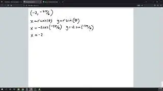 Find Cartesian Coordinates Given Polar Coordinates, Example 1
