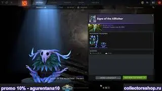 Signs of the Allfather set for Nature's Prophet DOTA 2 TI10 Collector's Cache
