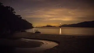 Camping on Ilha Grande, Brazil