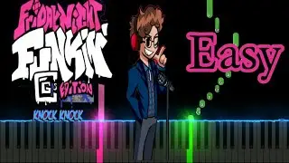 Knock Knock - CG5 (Friday Night Funkin Mod) Easy Piano Tutorial