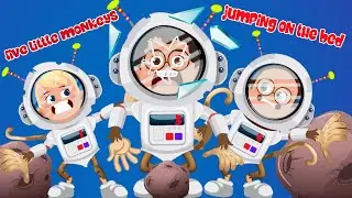 Five Little Monkeys Jumping On The Bed - Nursery Rhymes & Kids Songs - Baby Lyrics SONGS