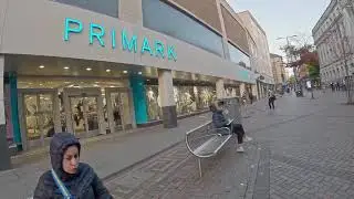 Walkabout of People at Nottingham City UK |4K UHD|