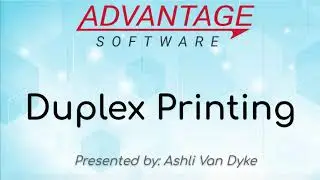 Duplex Printing