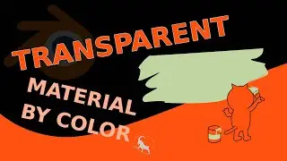 Create transparent material based on picked color in Blender