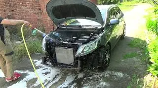 KIA Rio/Hyundai Solaris помыли мотор и за одно радиаторы