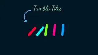 Tumble Tiles | How to create Animated Tumble Tiles in HTML with CSS | 