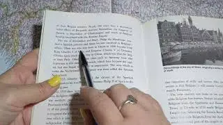 ASMR ~ Soft Spoken Facts about Belgium ~ Reading with Pointer Page Turning