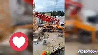 слаживание расстановка бетона насоса#shorts,#белорусы #стройка #армирование