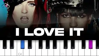 Icona Pop - I Love It (ft Charli XCX) (piano tutorial)
