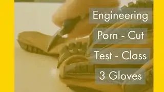 Engineering Porn - Class 3 Glove Cut Test Endura Class 3