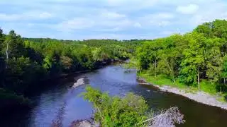 Drone Shots of the Rum River in Minnesota and the Root River in Wisconsin