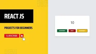 How to create simple counter app in react js | React js | counter app