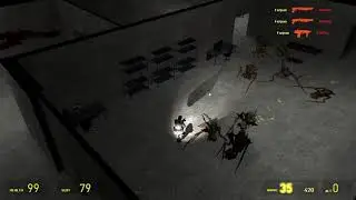 Gameplay of my abandoned map "Alien Shooter"