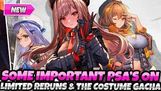 *IMPORTANT PSAs FOR FUTURE LIMITED BANNER RERUNS* & COSTUME GACHA CHANGES (Nikke Goddess Victory