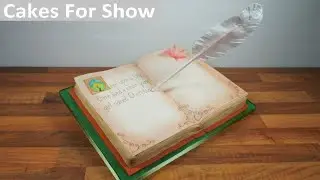 Making a Fairy Tale Book Cake