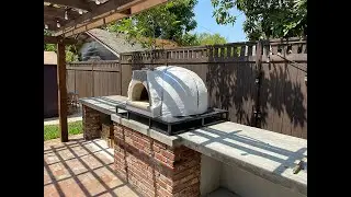 Diy Wood Fired Pizza Oven Kit  on an Existing Countertop.