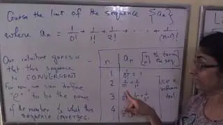 Defining e  as the limit  of a sequence