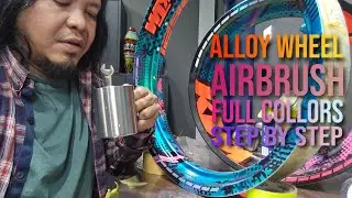 bike rims airbrush | the hardest design no 1st in the world | ALLOY WHEELS AIRBRUSH