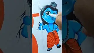 Cute Ram Ji Drawing ❤️ #art  #shorts