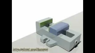 Bench vise assembly animation