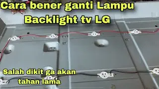 TV led LG Suara ada namun gambar gelap Cara Benar ganti backlight