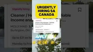 Cleaner Urgently Hiring sa Canada I Direct Hiring I Buhay Canada #shorts