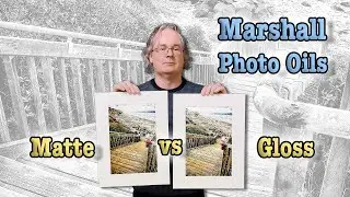Coloring on Inkjet paper with Marshall Photo Oils - Matte vs Gloss Coating