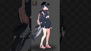 Spine2d - Ellen Joe - Idle Animation.  