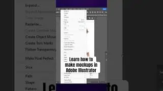 How to make mockups in Adobe Illustrator #graphicdesign #howto #illustrator #shorts