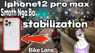 iphone 12 Pro max Stabilization Bike Road Trip | rogelyn tv