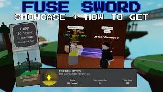 Silly Sword Game | FUSE SWORD How to Get + Showcase (Golden Scrystal) | Roblox