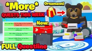 MORE SUN BEAR QUESTS THIS WEEK (FULL QUESTLINE) + ORNAMENT FOR SUN BEAR (Bee Swarm Simulator)