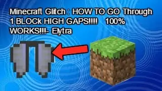 ✔Minecraft GLITCH - How to CRAWL using the Elytra-100% works!!! +A Scene