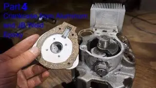 Part 4. DIY Internal Combustion Engine Made from Old Compressor - Crankcase from Aluminum & JB Weld