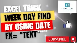excel me week day kese nikale | excel weekday formula |How to use weekday from date | Excel Tricks