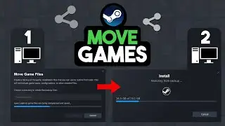 EASIEST Way to Move Steam Games to Another PC (NO DOWNLOAD)