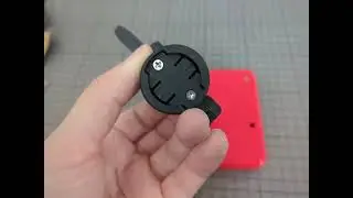 Demo: Bike mount (Garmin Quick Lock) for pimoroni HyperPixel 4.0 Square Touch and raspberry pi zero