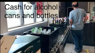 cash for empty cans and bottles at the beer-store in Ontario, Canada.
