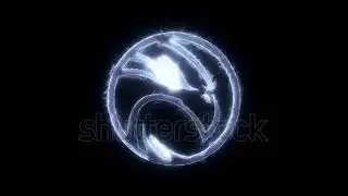 DAVE FX - White Burning Eagle Animated Logo Loopable Graphic Element V3