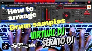 Virtual DJ: How To Arrange Drums Samples  like a Pro | keyboard Mapping