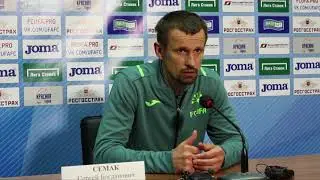 Сергей Семак: «Первую половину второго тайма провели замечательно»